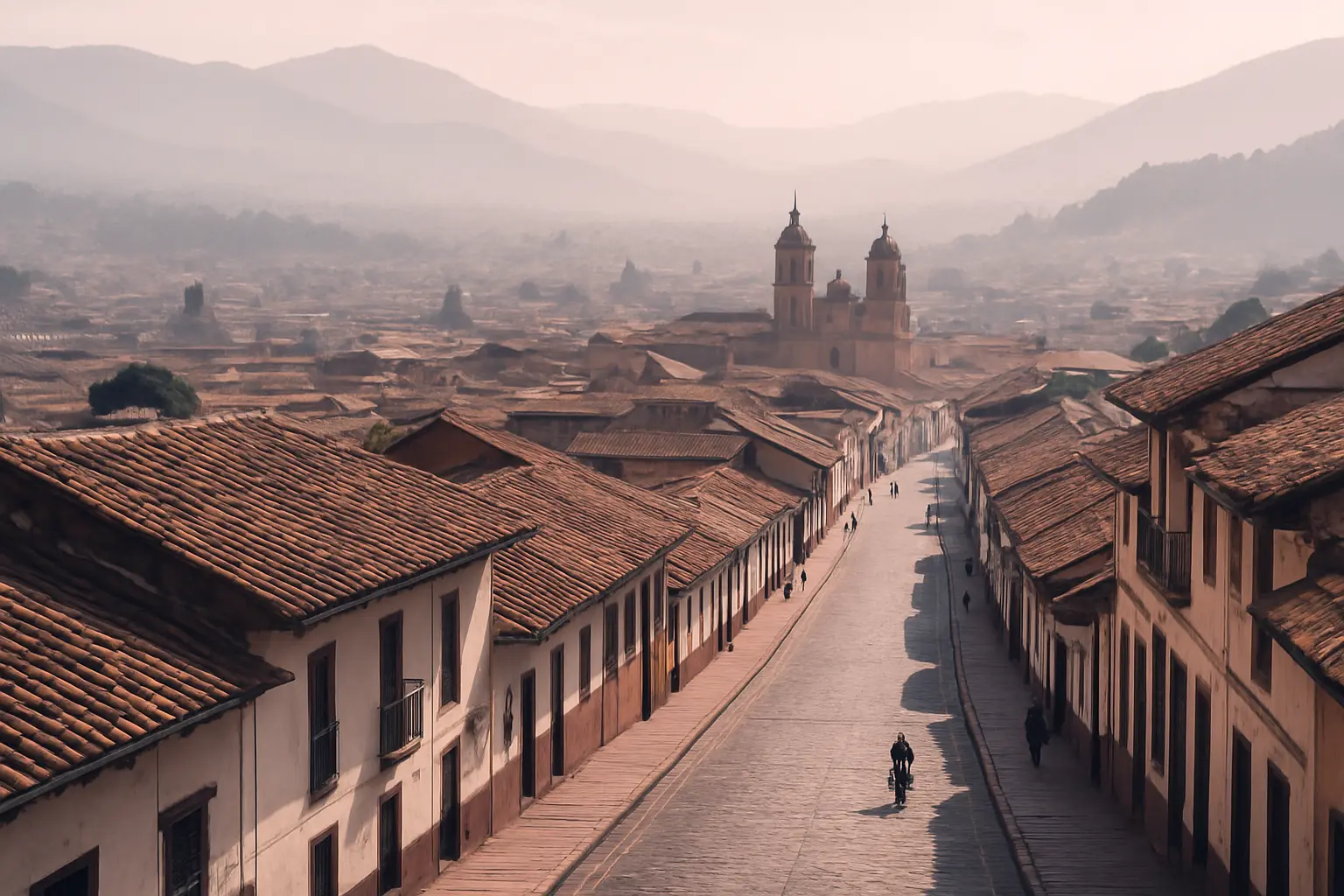 Fotografía editorial en los colores de la publicación; acompaña a «Colombia»